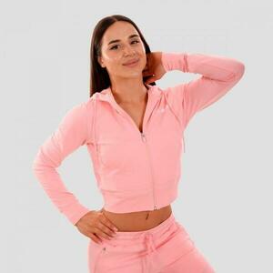 GymBeam Dámská mikina Zip-up TRN pink - S obraz
