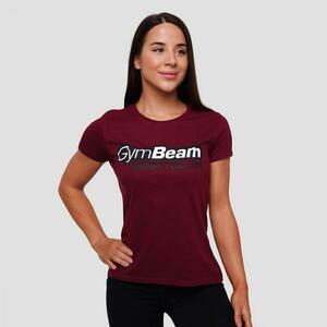 GymBeam Dámské Tričko Beam Burgundy - XS obraz