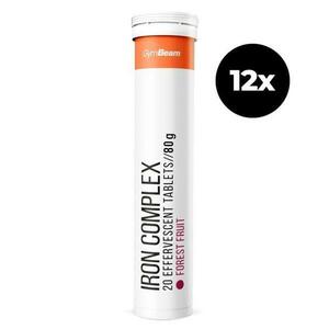 GymBeam Effervescent Iron Complex 12 x 20 tab - lesní ovoce obraz