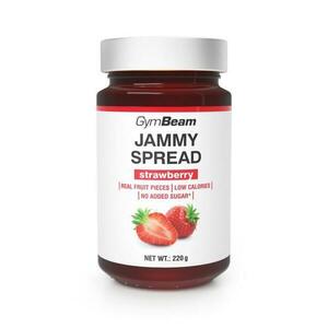 GymBeam Jammy Spread jahoda 220 g obraz