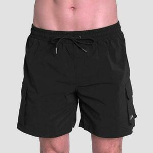 GymBeam Men‘s Swim Cargo Shorts Black - XL obraz