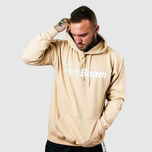 GymBeam Mikina PRO Hoodie Sand písková bílá - XL obraz