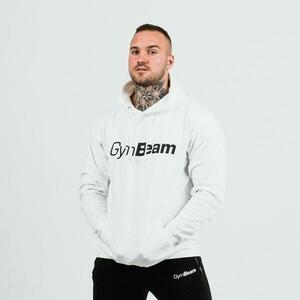 GymBeam Mikina PRO Hoodie White - L obraz