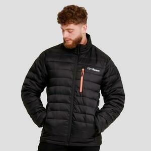 GymBeam Pánská bunda Puffer Black/Orange - L obraz