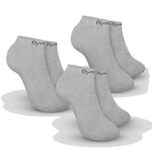 GymBeam ponožky Ankle Socks 3Pack Grey šedá - S obraz