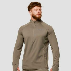 GymBeam Pulse 1/2 Zip Running Sweatshirt Vetiver - L obraz