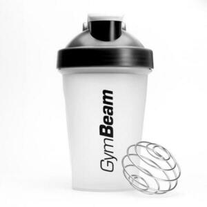 GymBeam Šejkr Blend Bottle průsvitně-černý 400 ml obraz