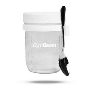 GymBeam Snídaňová sklenice White 350 ml bílá obraz