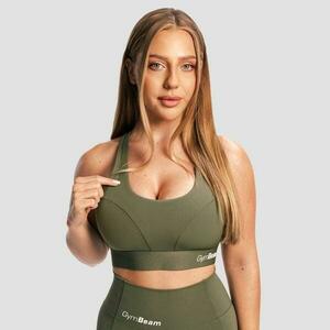 GymBeam Sportovní podprsenka Combat Olive Grey - XL obraz
