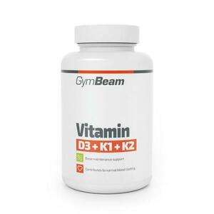 GymBeam Vitamín D3+K1+K2 120 kaps. obraz