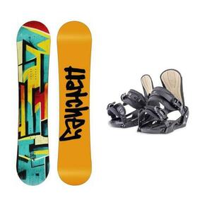 Hatchey City juniorský snowboard + Beany Junior vázání - 125 cm + XS - EU 32-35 obraz