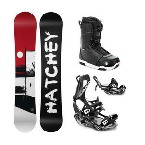 Hatchey Legacy snowboard + Raven Fastec FT360 black vázání + Raven Flush MOZ boty - 163 cm Wide + XL (EU 43-46) obraz