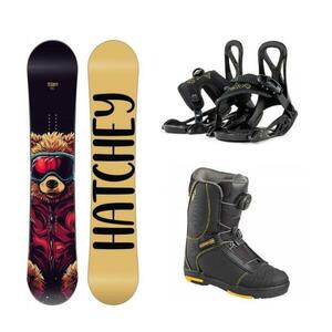 Hatchey Teddy dětský snowboard + Beany Kido vázání + Head 400 4D JR BOA dětské boty - 115 cm + XXS (EU 25-32) obraz