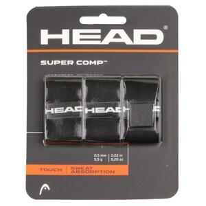 Head Super Comp overgrip omotávka tl. 0, 5 mm černá - 3 ks obraz