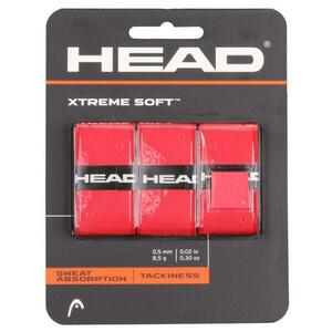 Head XtremeSoft 3 overgrip omotávka tl. 0, 5 mm červená - 3 ks obraz