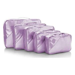 Heys Metallic Packing Cube Lilac – 5 kusů obraz