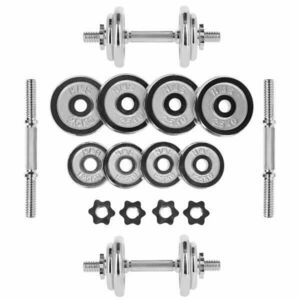 HMS Činkový set v kufru STC-20, chromovaný, 20 kg obraz