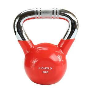 HMS Kettlebell s chromovaným úchopem KTC 8 kg červený obraz