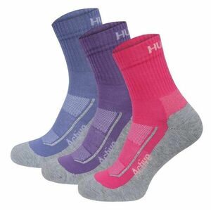 Husky ponožky Active 3pack blue/pink/purple - M (36-40) obraz