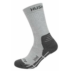 Husky All Wool sv. šedé ponožky - L (41-44) obraz