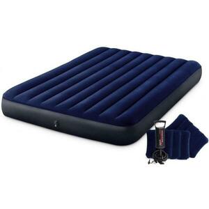 Intex Nafukovací postel 64765 QUEEN Dura-Beam 152x203x25 cm + Ruční pumpa, polštářky obraz