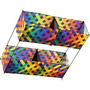 Invento drak Hargrave Box Kite Rainbow Mesh obraz