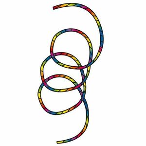 Invento Tube Tail Rainbow Spiral 24 m obraz