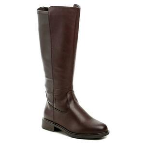 Jana 8-25563-43 hnědé dámské kozačky šíře H - EU 37 obraz