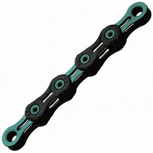 Kmc řetěz DLC 11 mentolovo/černý v krabičce 118 čl. obraz