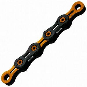Kmc řetěz DLC 11 oranžovo/černý v krabičce 118 čl. obraz