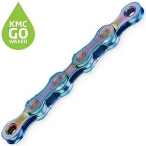 Kmc řetěz X-12 aurora modrý v krabičce 126 čl. WAX-voskovaný obraz