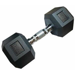 Kubisport Jednoruční šestihranná HEX činka 12, 5 kg pogumovaná obraz