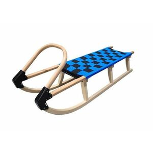 Kubisport Sáně 125cm dřevěné - modré obraz