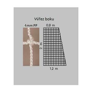 Kv řezáč Síť házená bílá 4mm - bílá obraz