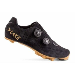 Lake MX238 Gravel Carbon černá semiš/zlatá tretry - EU 46 wide obraz