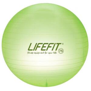 Lifefit Gymnastický míč TRANSPARENT 75 cm, sv. zelený obraz