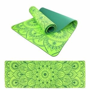 Lifefit Podložka Yoga MAT Mandala Duo 183x58x0 6cm zelená obraz