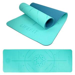 Lifefit Podložka Yoga MAT Relax Duo 183x58x0 6cm tyrkysová obraz