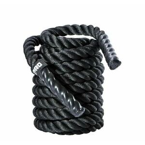 Livepro Lano na cvičení Battle Rope 3, 8 cm x 12 m - 10 kg - Černá obraz