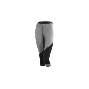 Löffler 3/4 TRANSTEX MERINO 2022 šedé dámské spodní prádlo - 44/XXL - černá/šedá obraz