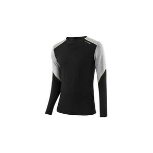 Löffler L/S TRANSTEX MERINO 2022 černé pánské funkční triko - M - černá/šedá obraz