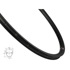 MACH 1 Ráfek MACH1 PULSE GRAVEL DISC 622x23, 28 děr, čer obraz