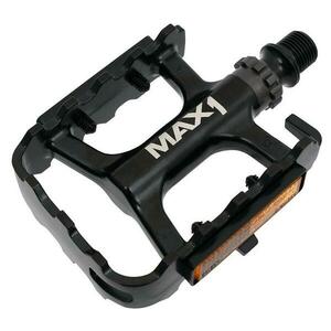 Max1 pedály Race ložiskové hliníkové černé obraz