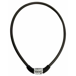 Max1 zámek lanko 650x8 mm černý kódový obraz