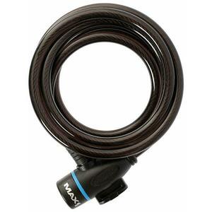 Max1 zámek spirála 1500x8 mm 4 klíče, černý obraz