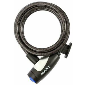 Max1 zámek spirála 1800x8 mm 4 klíče, černý, s diodovým osvětlením obraz