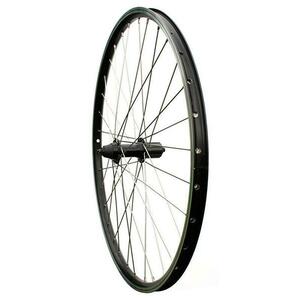 Max1 zapletené kolo 26" V-brake zadní 8-11sp. černé/stříbrné obraz