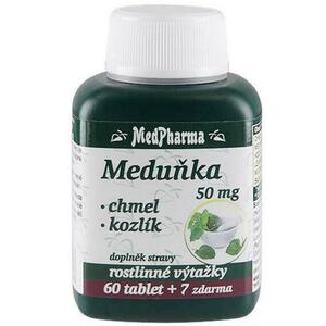 MedPharma Meduňka 50 mg + chmel + kozlík 67 tablet obraz