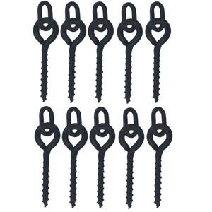 Merco Bait Screw Oval zavrtávací držák s kroužkem 10 ks - 1 sada obraz