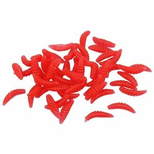 Merco Bait Soft Worms umělí červi 50 ks červená - 1 sada obraz